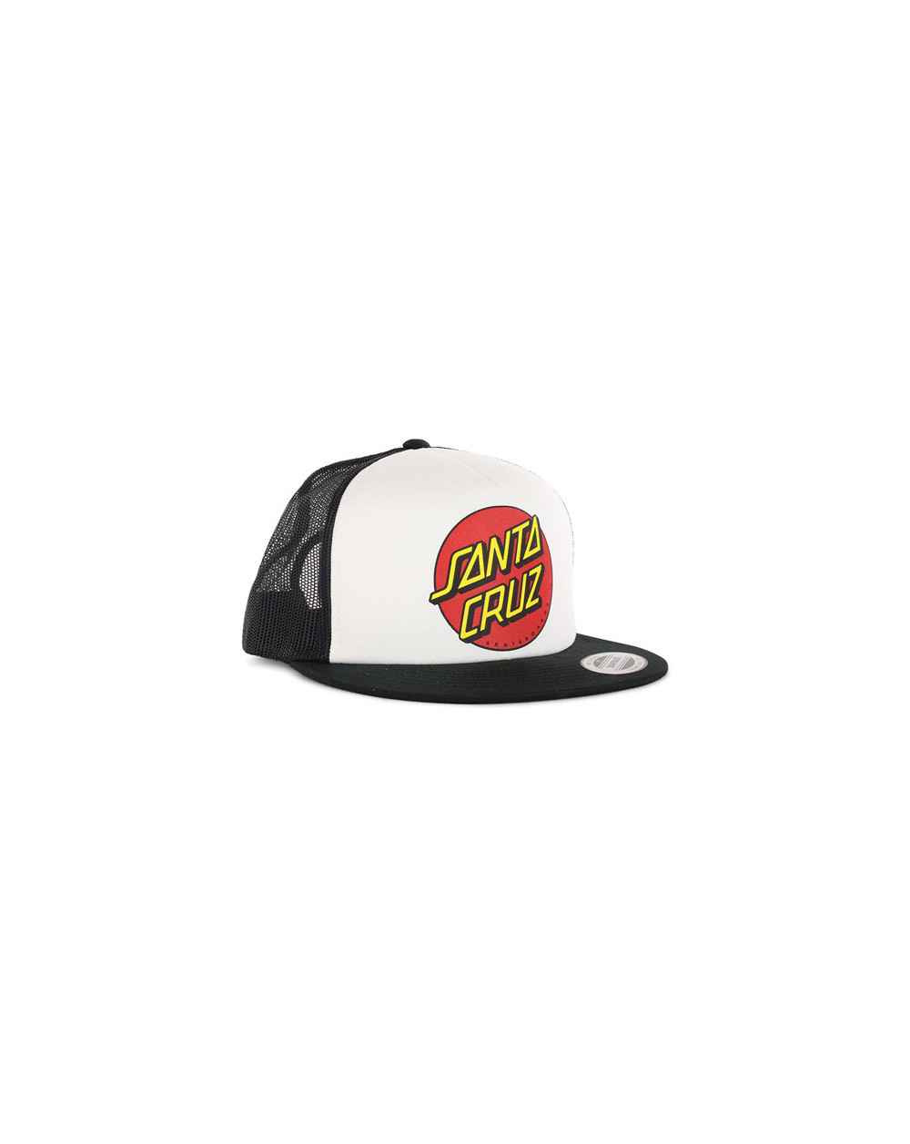 Santa Cruz Classic Dot Mesh White/Black - Gorra