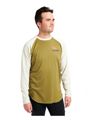 Burton Roadie Base Layer Tech Tee Martini Olive