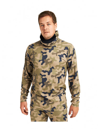 Burton Mdwt Base Layer Long Neck Shirt Martini Olive TC