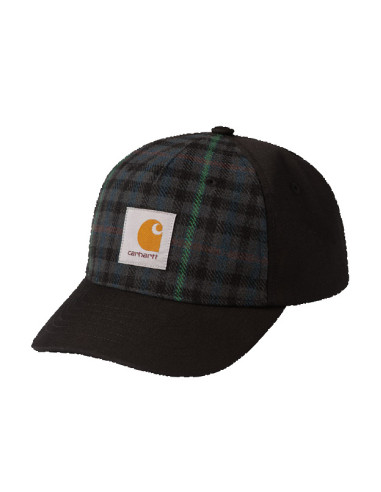 Carhartt Highbury Cap Asher Check/Blacksmith - Gorra