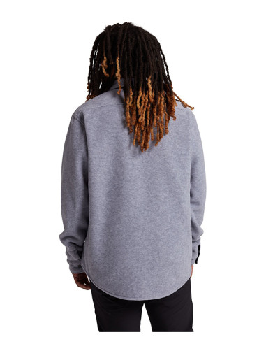 Burton Hearth Fleece Shirt Gray Heather