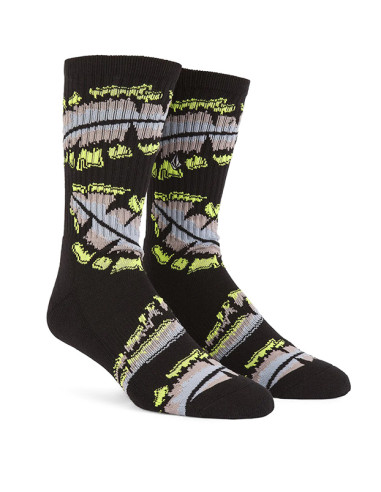 Volcom Vibes Sock Pr BLK/YLLW - Calcetines