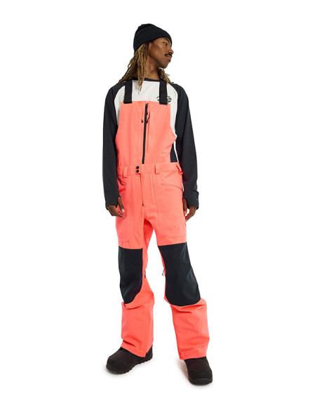 Burton Reserve 2L BIB Pants Tetra Orange True Black