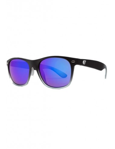 Volcom Fourty6 Matte Black Clear Fade - Gray Blue Mirror