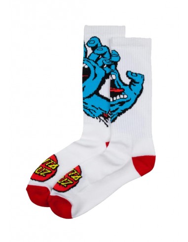 Santa Cruz Screaming Hand Sock White Talla 40-44 - Calcetines