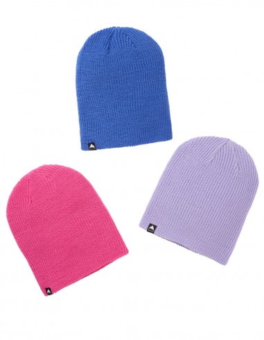 Burton Kids Recycled DND Beanie - 3 Pack AmpBlu/Sprnva/Fuchsia