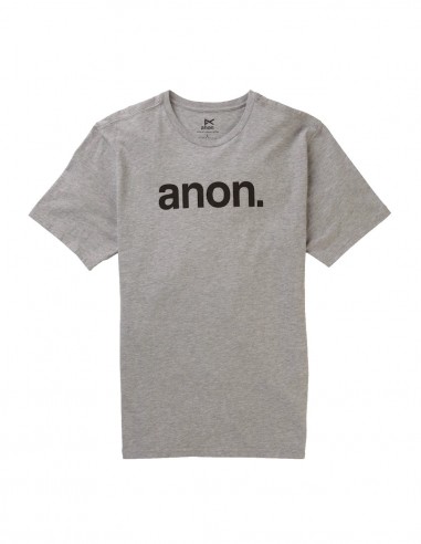 Anon Short Sleeve Tee Gray Heather-Camiseta