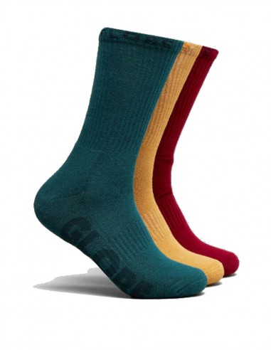 Globe Sustain Crew Sock 3Pk Size 7-11 - Socks