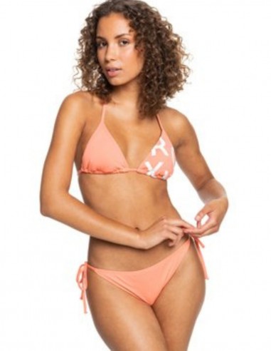 Roxy Classic Tie Side Salmon- Bikini