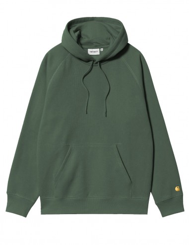 Carhartt WIP Hooded Sweat Chase Sycamora Tree/Gold - Sudadera