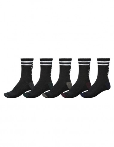 Globe Carter Crew Sock 5PK ASS - Calcetines