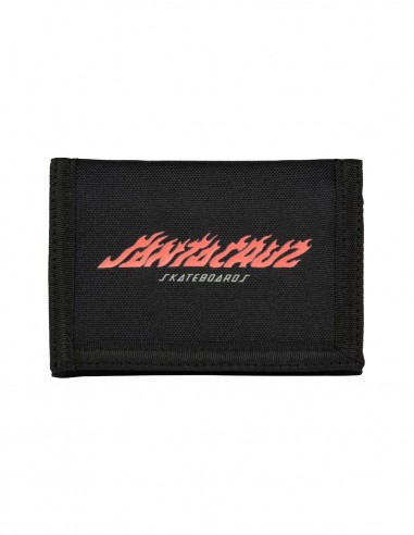 Santa Cruz Flame Strip Wallet Black