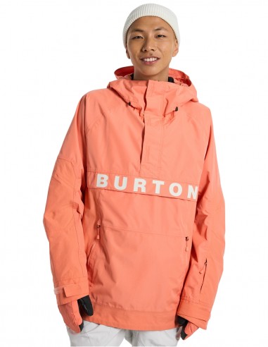 Burton Frostner 2L Anorak Jacket Peach Echo